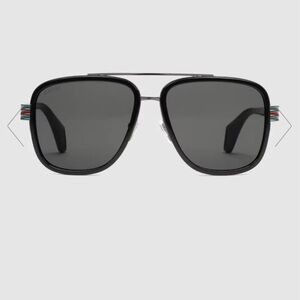 Gucci Black Aviator Sunglasses